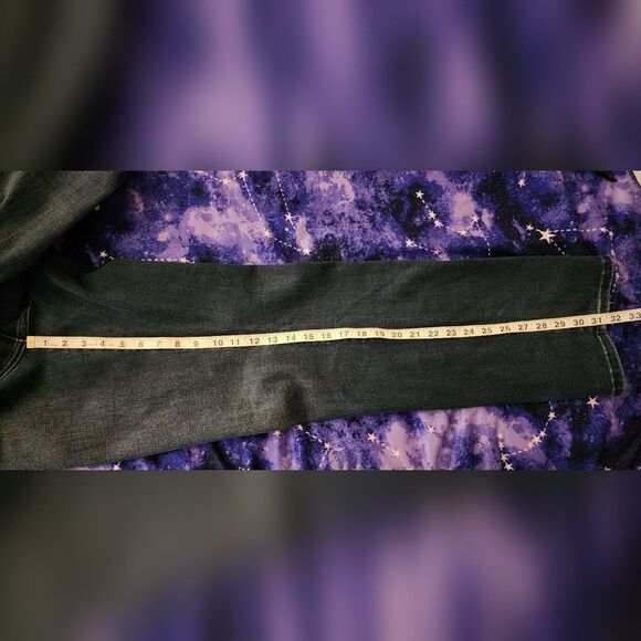 Levi's 512 Perfectly Slimming Black Tag Blue Denim Jeans Women's 16M - Picture 10 of 10